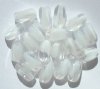 20 17x11mm Twisted Crystal White Nuggets